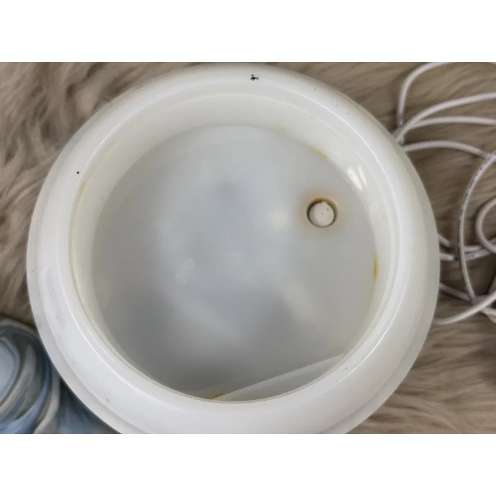 Essential Oil Diffuser Blue White Marble Ultrasonic Cool Mist LED Aromatherapy